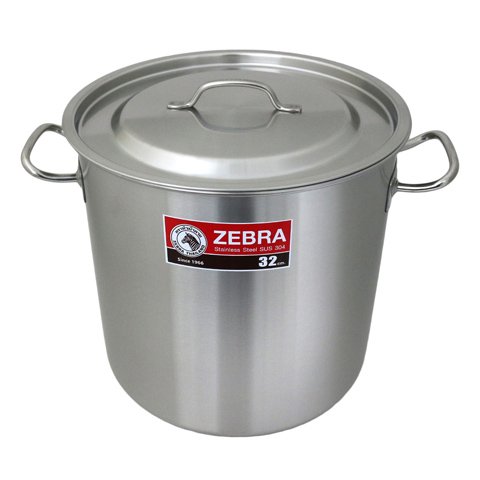 Zebra Stainless Steel Stock Pot 32cm