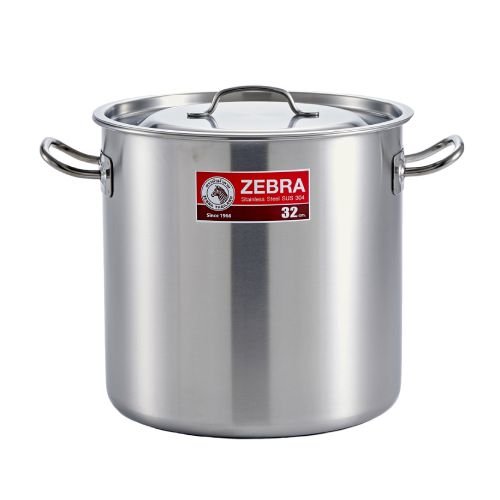 Zebra Stainless Steel Stock Pot Ø32xH23cm, 18.5L