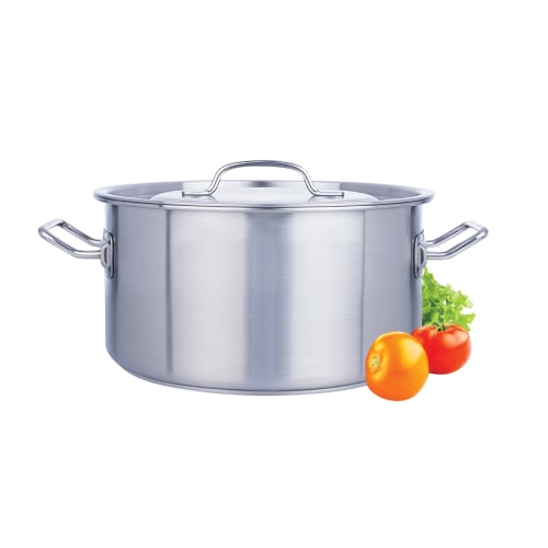 Zebra Stainless Steel Stock Pot With Lid & Capsule Base Ø26xH18cm, Vitalux Infinity