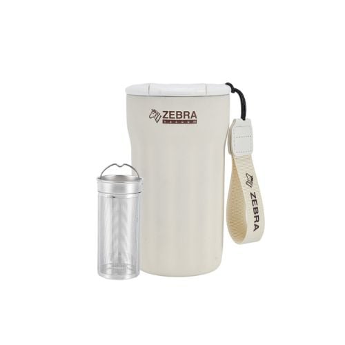 Zebra Vacuum Mug With Filter 500ml, Jolly II, Milky
