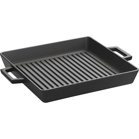 Lava Cast Iron Square Grill Pan With Metal Handle 26x26cm, 2.2L, Eco
