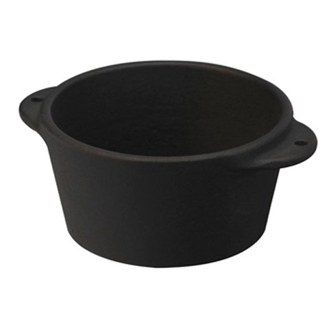 Lava Cast Iron Round Souffle Pot Ø8, 0.17L, Black, Eco