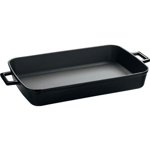 Lava Cast Iron Rectangle Roasting Dish 26x40cm, 5.0L, Black