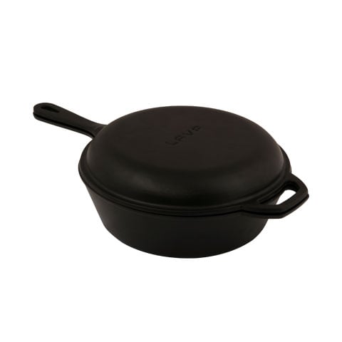 Lava Cast Iron Cookware Set, Consist Of Deep Skillet Ø26cm And Frying Pan Frying Pan Ø26cm