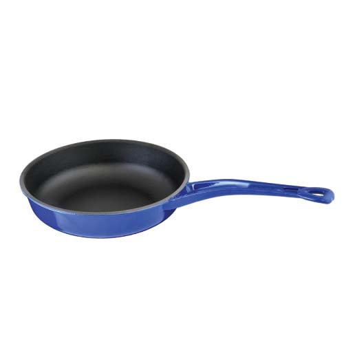 Lava Cast Iron Round Fry Pan With Cast Iron Handle Ø24cm, 1.9L, Blue