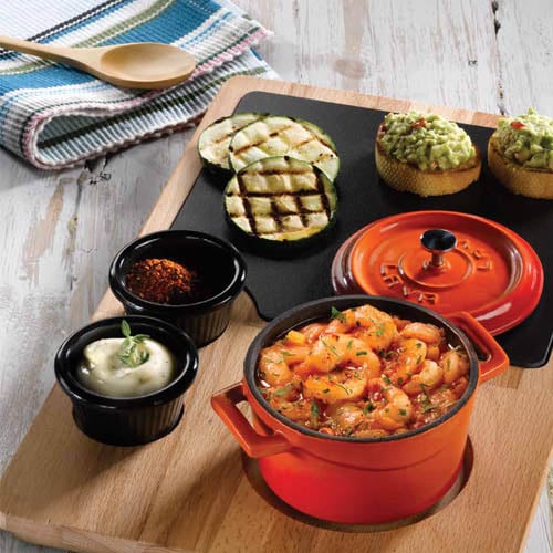 Lava Cast Iron Round Mini Casserole Ø10cm, 0.35L, Blue, Trendy
