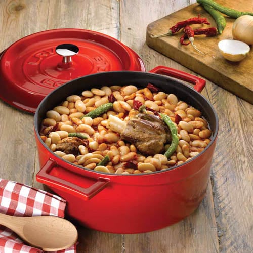 Lava Cast Iron Round Casserole Ø14cm, 0.8L, Blue, Trendy