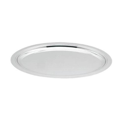 Safico Stainless Steel Oval Service Tray L46.7xW35.7cm, Thickness 1.2mm