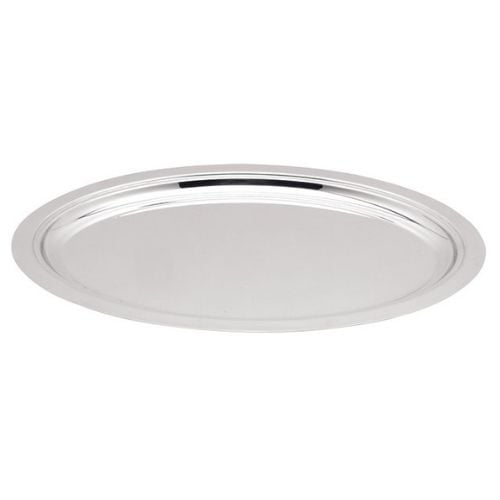 Safico Stainless Steel Oval Service Tray L51.5xW37.5cm, Thickness 1.2mm