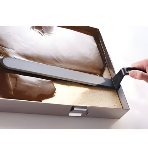 Matfer Exoglass® Bent Spatula L38xW4cm, Black