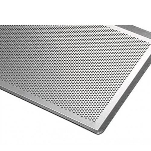 Mafter Blue Steel Perforated Baking Tray L60 x W40 x H1cm, 45° Rim
