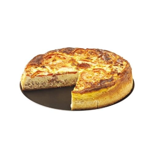 Matfer Aluminium Round Non-Stick Baking Tray Ø24cm, Black, Exal