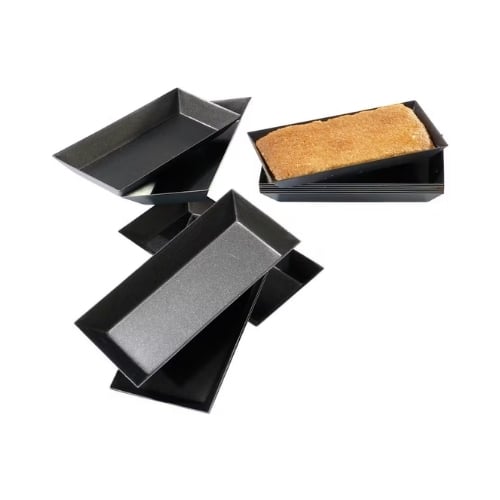 Matfer Stainless Steel Non-Stick Rectangle Mould L8.6xW4.3xH1.2cm, 25Pcs/Pack, Exopan
