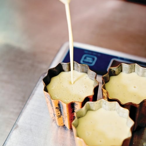 Matfer Copper Canele Mould With Tin-Plated Interior Ø3.5xH3.7cm