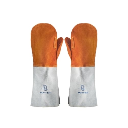 Matfer Leather Heat-Resistant Oven Mitts L40xW20cm