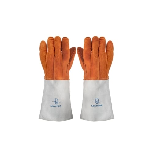 Matfer Leather Heat-Resistant Oven Gloves L40cm