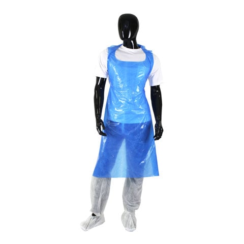 Pal Polythene Apron, Blue, 69X107cm, 100-Pc/Pkt, 10-Pkt/Ctn