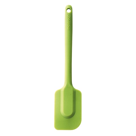 Mastrad Silicone One-Piece Spatula 26.5cm, Large, Green