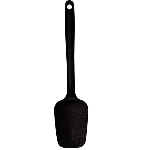 Mastrad Silicone One-Piece Spatula Spoon 27.5cm, Black