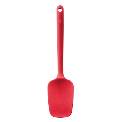 Mastrad Silicone One-Piece Spatula Spoon 27.5cm, Red