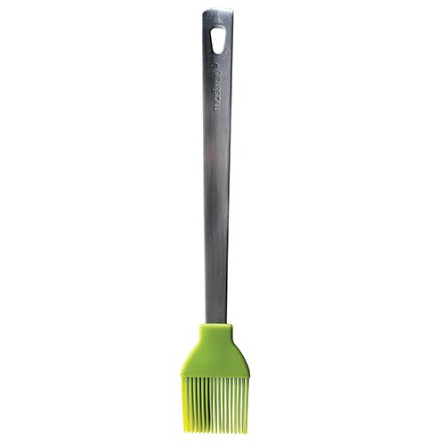 Mastrad Silicone Basting Brush With Stainless Steel Handle 26cm, Green