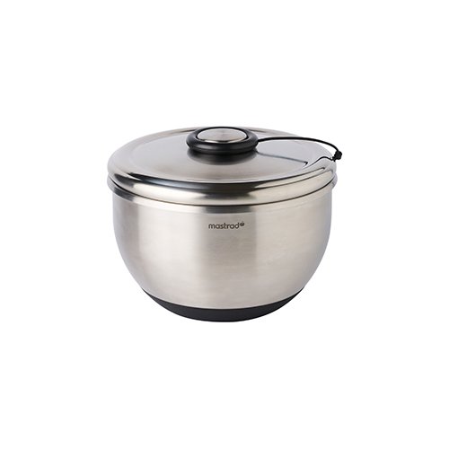 Mastrad Stainless Steel Salad Spinner With Lid 4.5L
