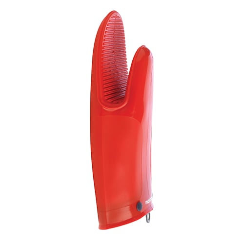 Mastrad Orka Tex Silicone Cotton Mitt (300°C), 11", Red