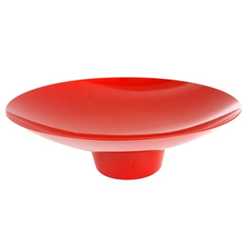 Sashimi Plate With Stand, Red