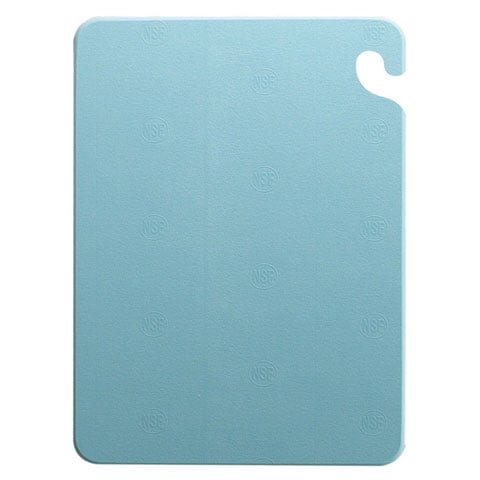 San Jamar Cut-N-Carrycutting Board With S-Hook 15x20x1/2", Blue