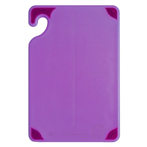 San Jamar Saf-T-Grip Cutting Board L45.7xW30.5xH1.3cm, Purple