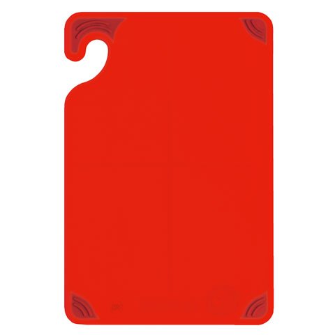 San Jamar Saf-T-Grip Cutting Board L45.7xW30.5xH1.3cm, Red