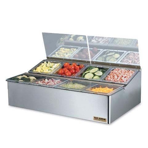 San Jamar Food Prep Dispenser With 8 1/6 Pan & With Lid