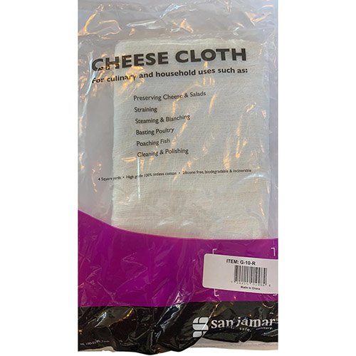 San Jamar Cheese Cloth Regular Weight L183xW183cm / L72xW72"