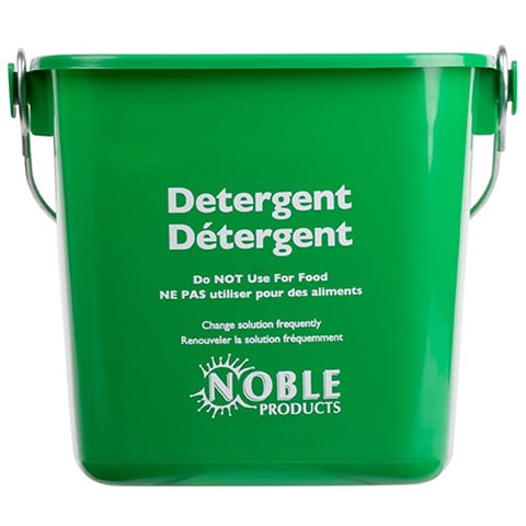 San Jamar Plastic Square Kleen Pail 5.68L, Green