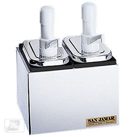 San Jamar Condiment Dispenser With 2 P7500 Ultra Pump