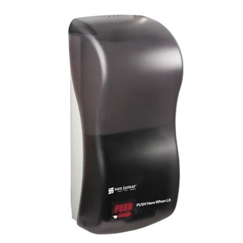 San Jamar Hybrid Lotion Dispenser W5.5xD4xH12", 900Ml, Black Pearl, Rely™