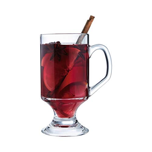 Arcoroc Bock Tempered Footed Mug, 290ml-9¾oz