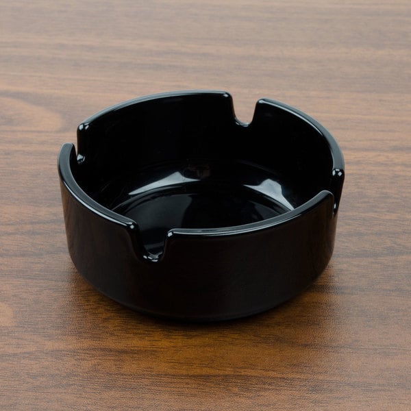 Arcoroc Empilable Stackable Ashtray Ø8.5xH3.6cm, Black