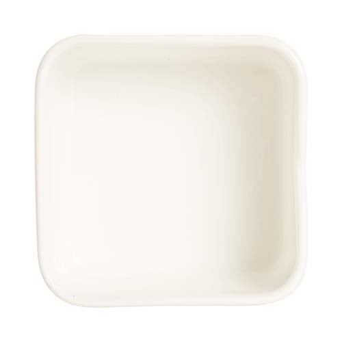 Arcoroc Mekkano Porcelain Square Dish L7.4xH4.1cm, 130ml-4-1/4oz, Cream