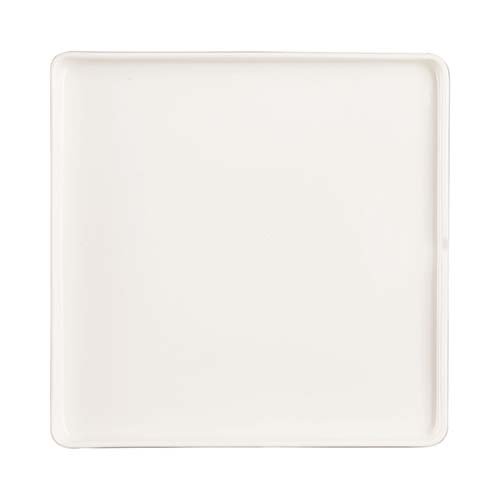 Arcoroc Mekkano Porcelain Square Plate 24xH2.2cm, Cream