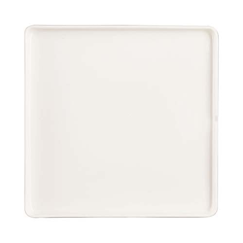 Arcoroc Mekkano Porcelain Square Plate 24xH2.2cm, Cream