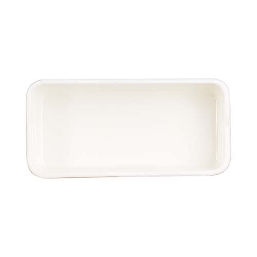Arcoroc Mekkano Porcelain Rectangle Plate L14.9xH4.3cm, 280ml-9-1/4oz, Cream