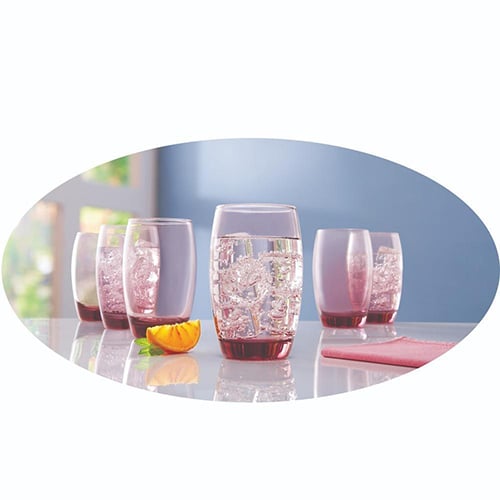 Luminarc Salto Hi Ball Tumbler, 350ml-11¾oz, Pink