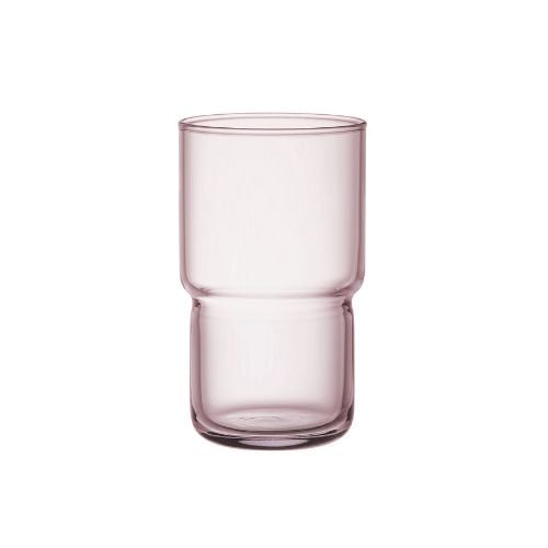 Arcoroc Log Tempered Glass Highball Tumbler Ø7xH12cm, 320ml-10.3/4Oz, Ice Pink