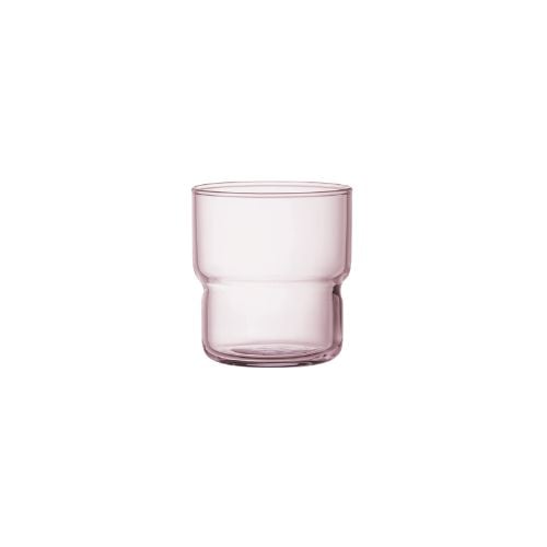 Arcoroc Log Tempered Glass Old Fashioned Tumbler Ø7.3xH7.9cm, 220ml-7¼Oz, Ice Pink
