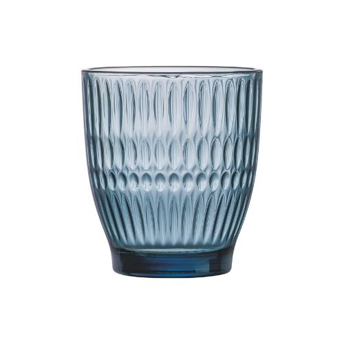 Arcoroc Rock Tempered Glass Double Old Fashioned Tumbler Ø8.55xH9.65cm, 340ml-11.1/4Oz, Dew Mazarine