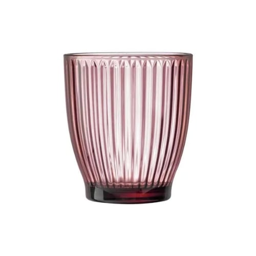 Arcoroc Rock Line Ice Pink T Glass Tumbler Ø8.55xH9.65cm, 340ml
