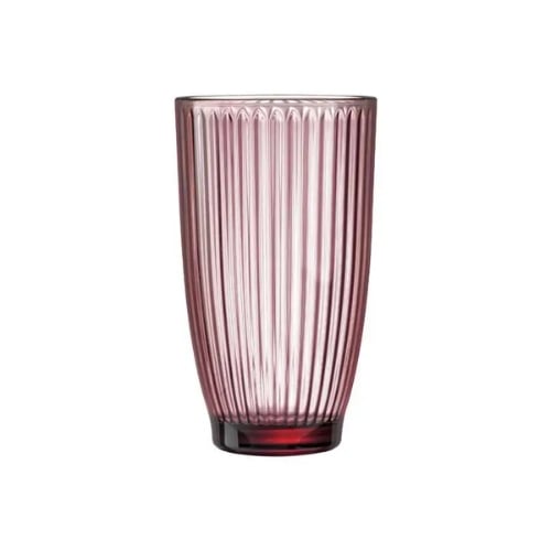 Arcoroc Rock Line Ice Pink T Glass Tumbler Ø7.75xH13.6cm, 390ml