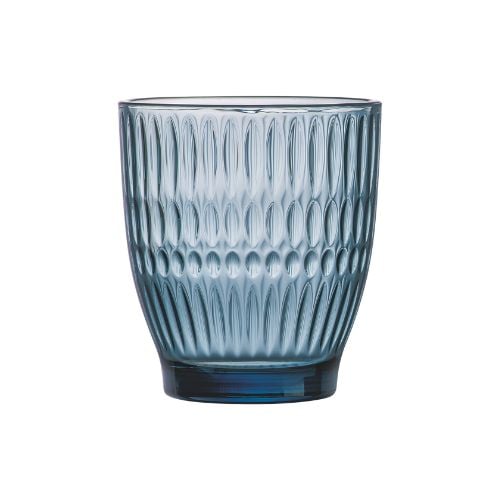 Arcoroc Rock Tempered Glass Old Fashioned Tumbler Ø8.2xH7.4cm, 207ml-7Oz, Dew Mazarine