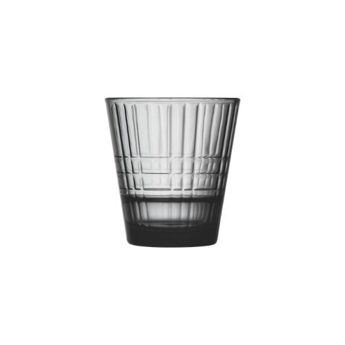 Arcoroc Stack Up Cross Tempered Glass Old Fashioned Tumbler Ø8.52xH9.2cm, 260ml-8.1/4Oz, Grey